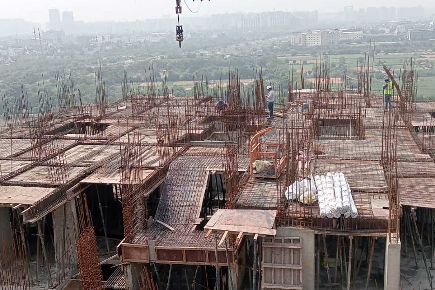 Skytech Colours Avenue construction progress, 2025, photo 1