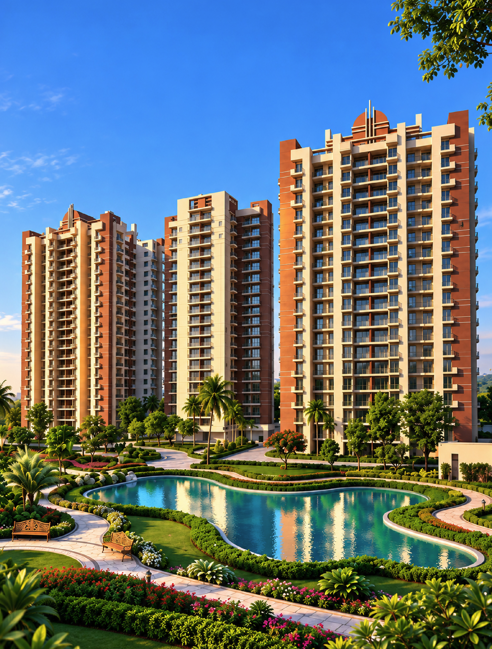Skytech Colours Avenue — Tower Elevation